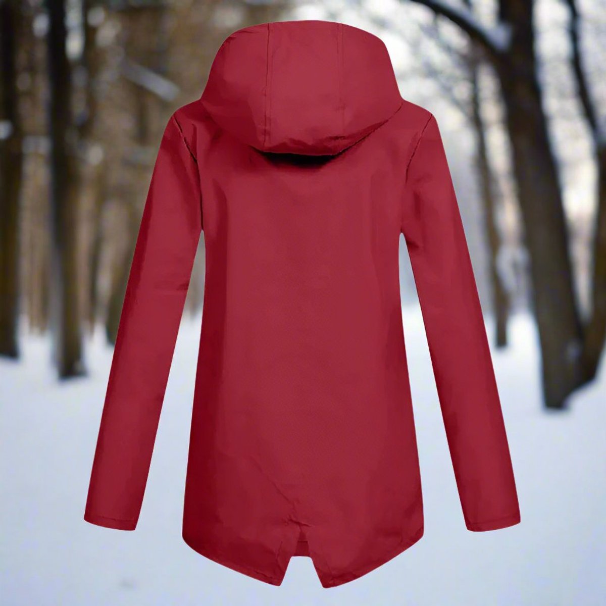 Lorraine - Hooded Waterproof Longline Rain Jacket