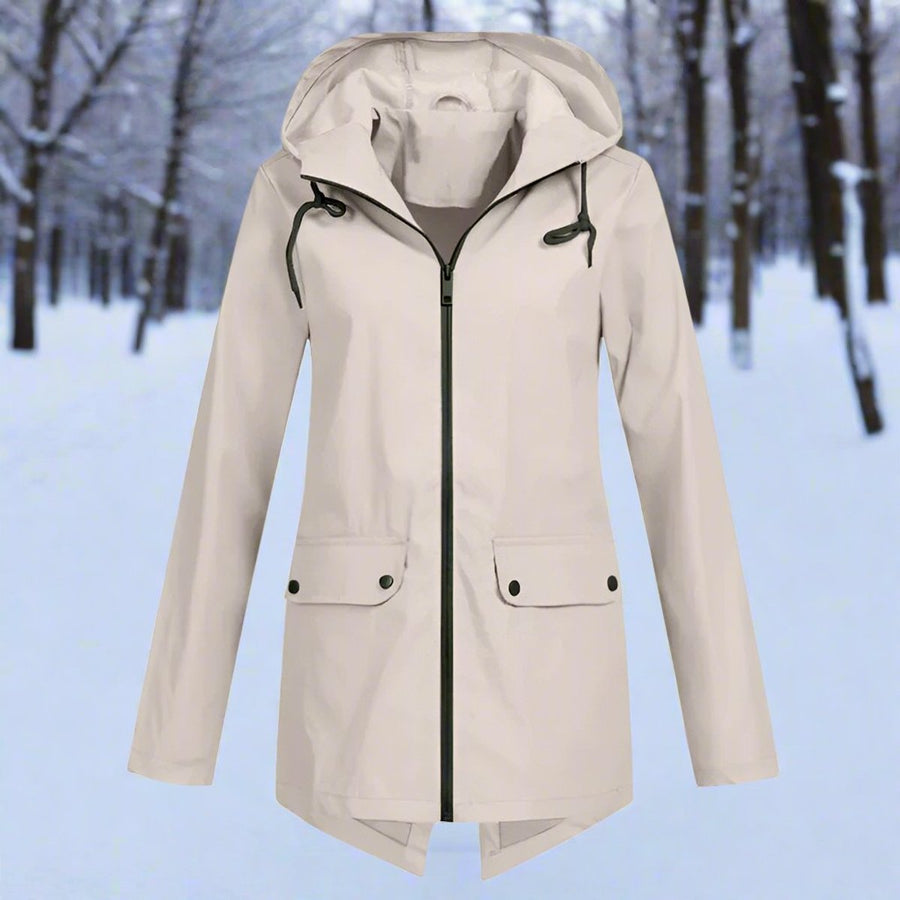 Lorraine - Hooded Waterproof Longline Rain Jacket