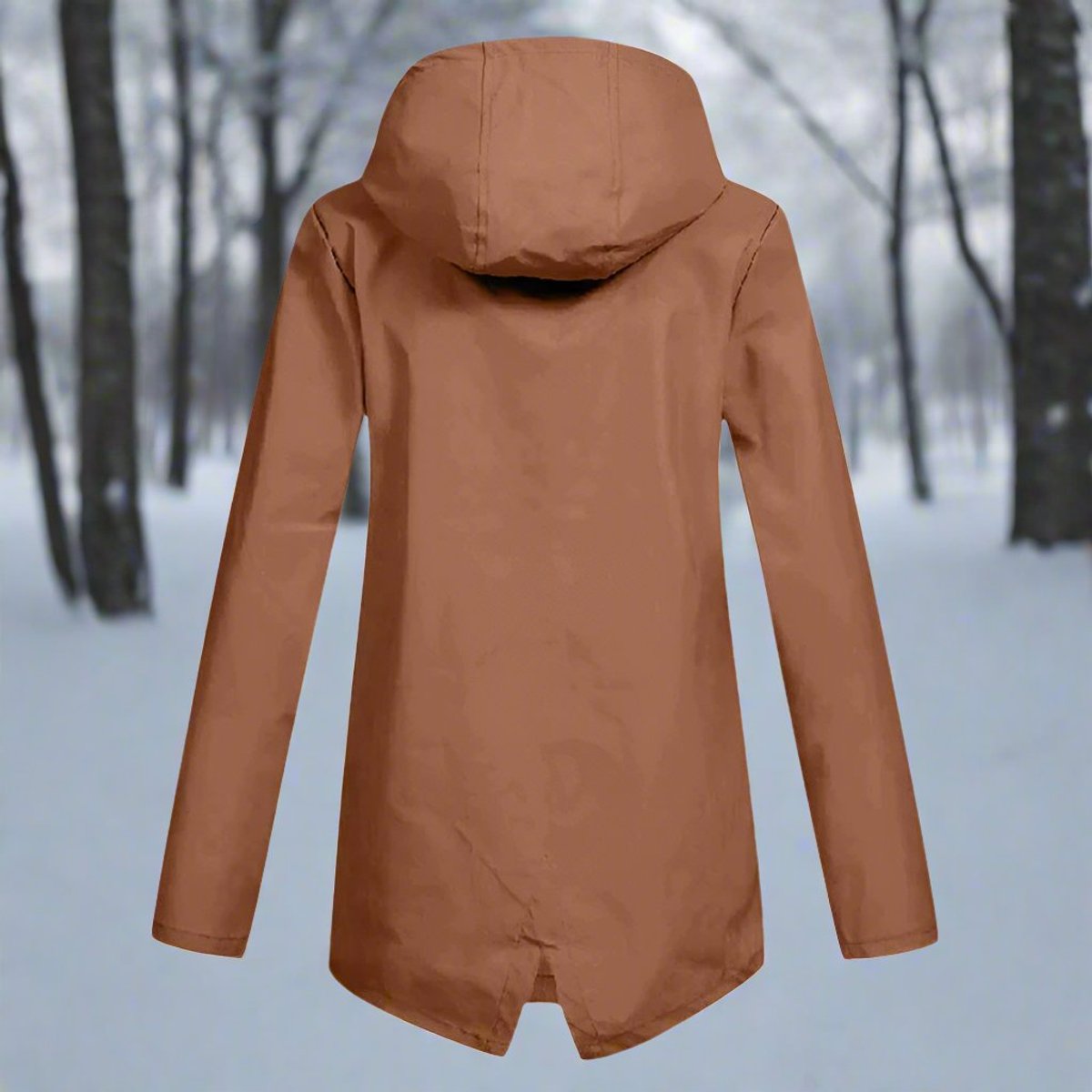 Lorraine - Hooded Waterproof Longline Rain Jacket